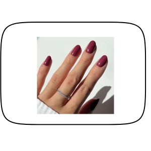 Glamnetic Press On Nails - Berry Maroon