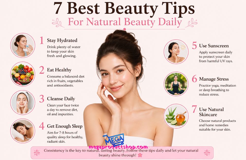 The 7 Best Beauty Tips For Natural Beauty Daily