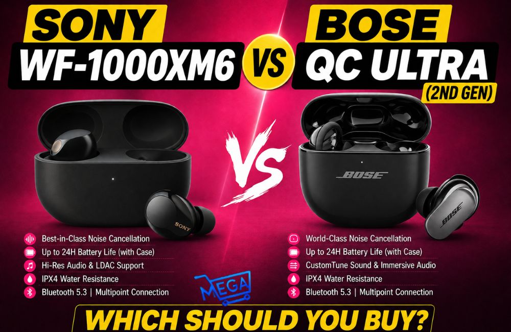 Sony WF-1000XM6 vs Bose QC Ultra Earbuds | Which Should You Buy?